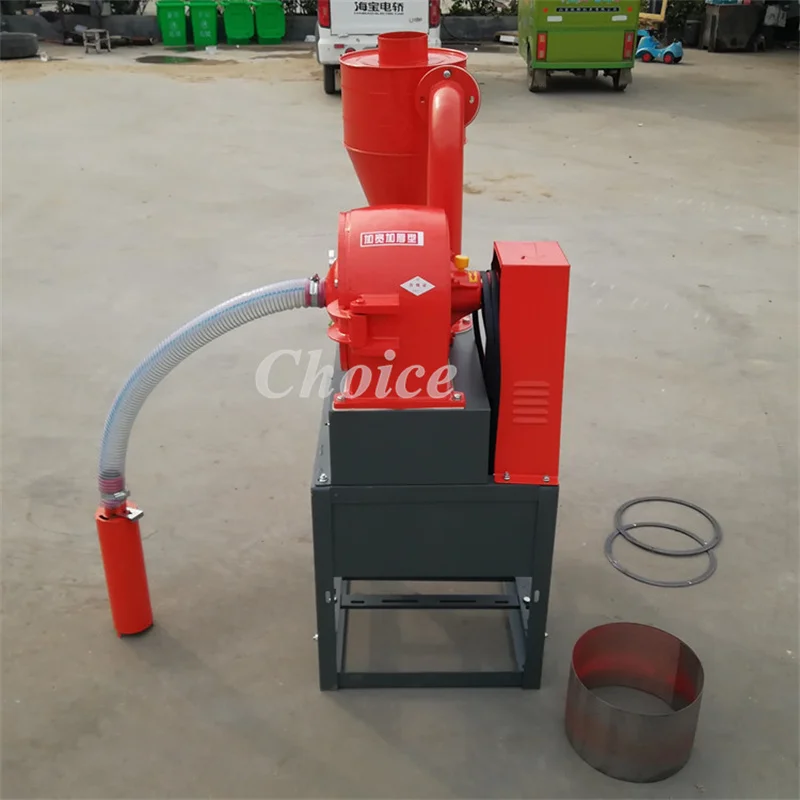 Electric 220V Vertical Grain Noodle Grinding Machine 200-300KG/H Pepper Aniseed Powder Machine Self-priming Flour Mill