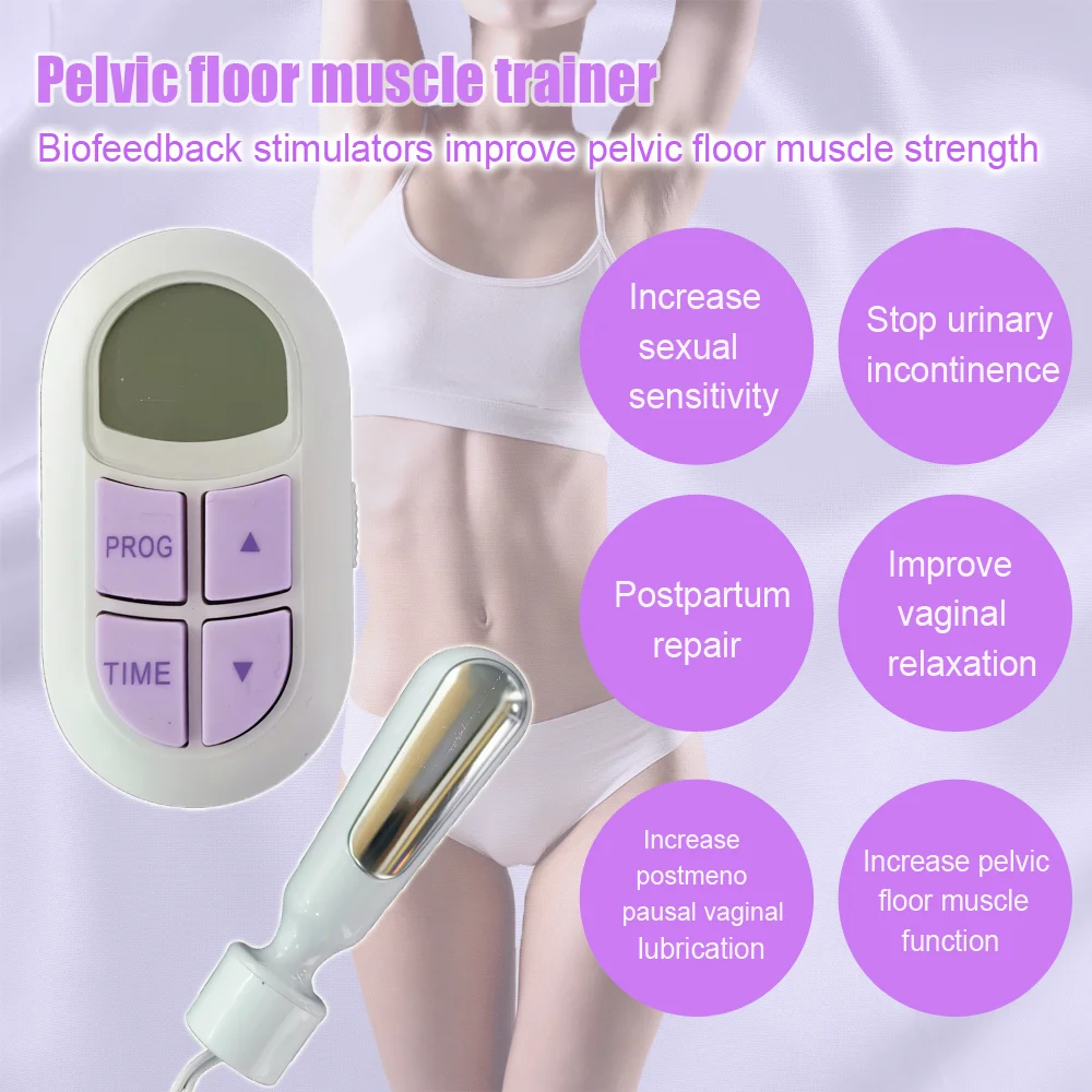 Pelvic floor stimulation device,Ems low-frequency current, muscle electrical stimulation vaginal and anal probe for vaginal tigh
