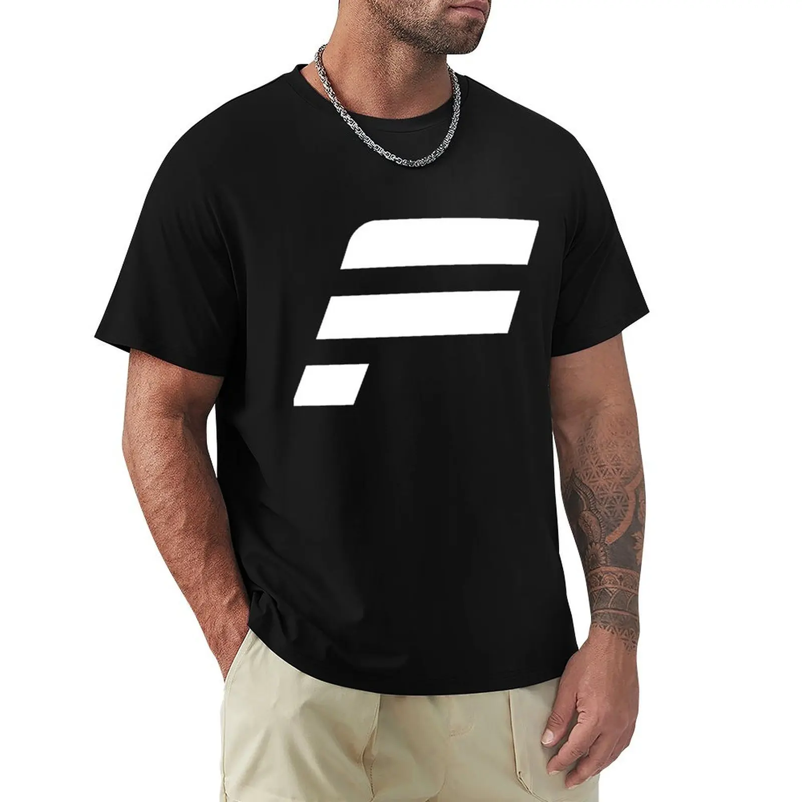 Fanatec F White T-Shirt Relaxed Casual Short Sleeve Tee