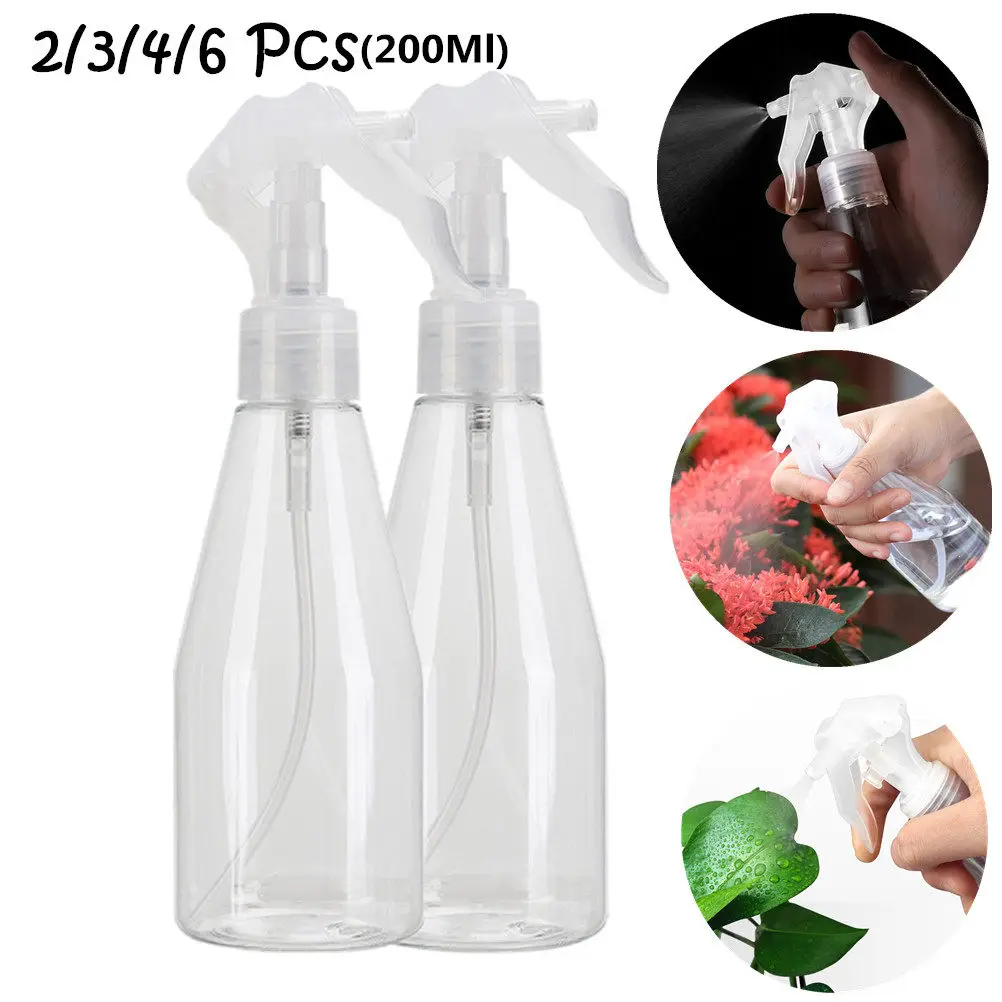2Pcs Spray Bottle Plastic Leak-Proof Safe Odorless for Garden Plants Cleaning Products Home Beauty Treatment Travel