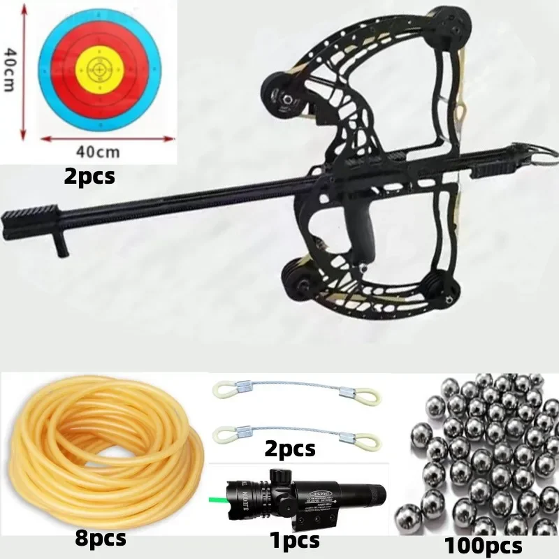 

Лазерная Рогатка, полностью Металлическая Рогатка, охотничий стальной шар, Рогатка, композитный лук из стали, Мини Инфракрасный композитный лук, набор