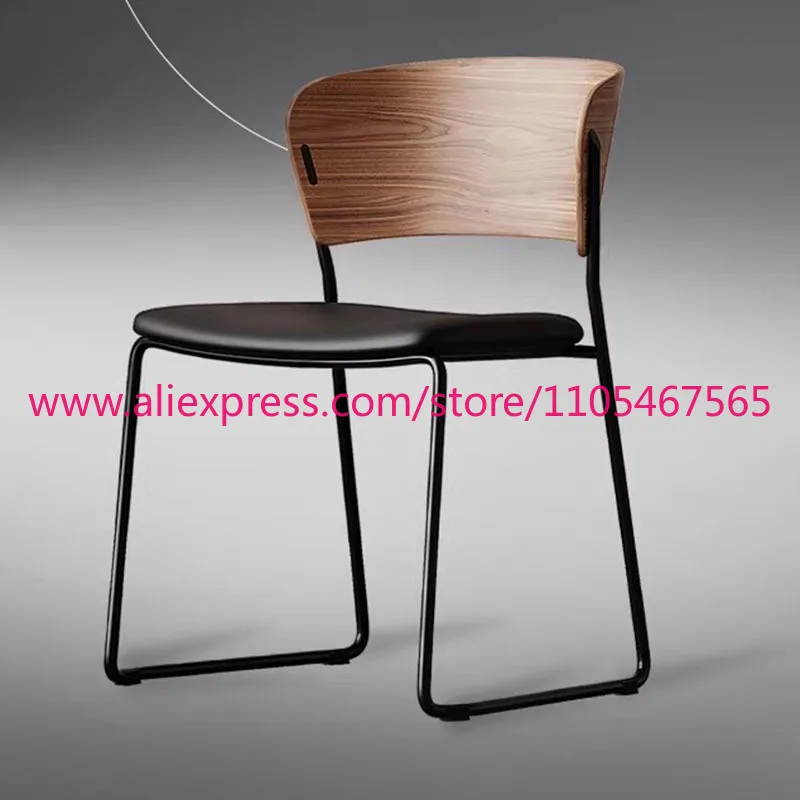 1PCS Office Accent Bar Chairs Restaurant Bedroom Long Make Up Living Room Bar Stools Wood Design Furniture Sets