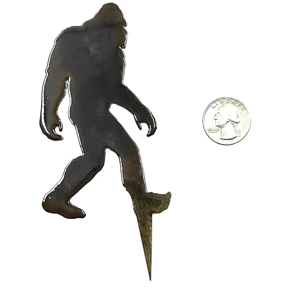 

Декоративный колышек для цветочного горшка «Бигфут» (маленький) - Украшение для газона и сада - Подарок для любителей Бигфута/Саскуатча/Йети - Произведено и изготовлено