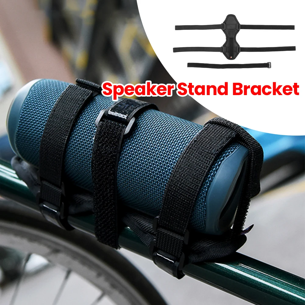 Lautsprecherständerhalterung, Nylon-Soundbox-Fahrradhalter, rutschfest, Durchmesser 1,5–3,5 Zoll, Ausrüstung für Bluetooth-kompatible Lautsprecher