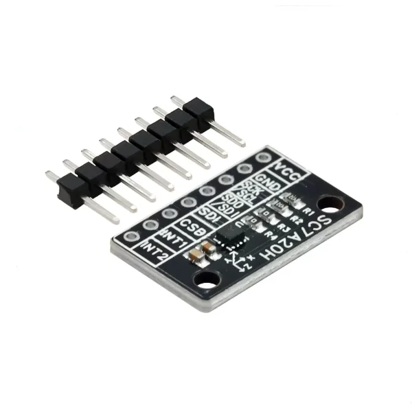 SC7A20H Módulo de sensor de ángulo de inclinación de aceleración de gravedad de 3 ejes de alta precisión Transmisión IIC SPI