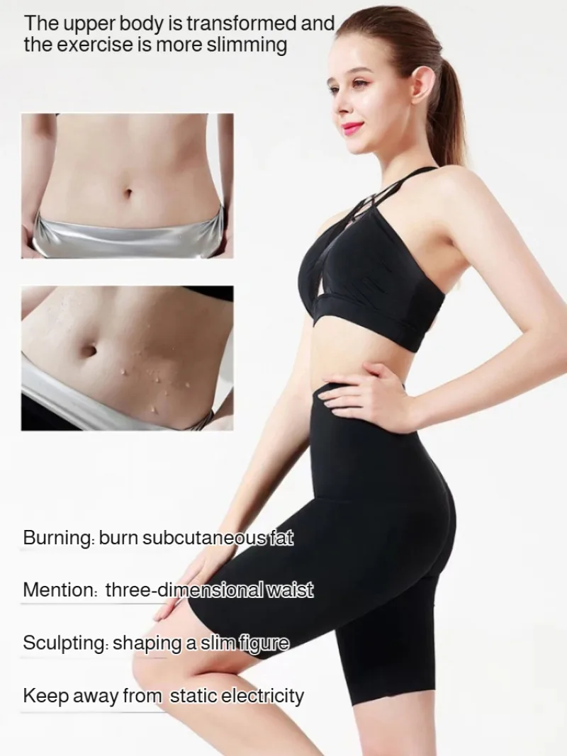 Frauen Thermo Sweat Sauna Hosen Body Shaper Silber Ionen Schweiß Induzieren Fettverbrennung Nahtlose Bauch Hosen Bauch Kontrolle Taille schlank