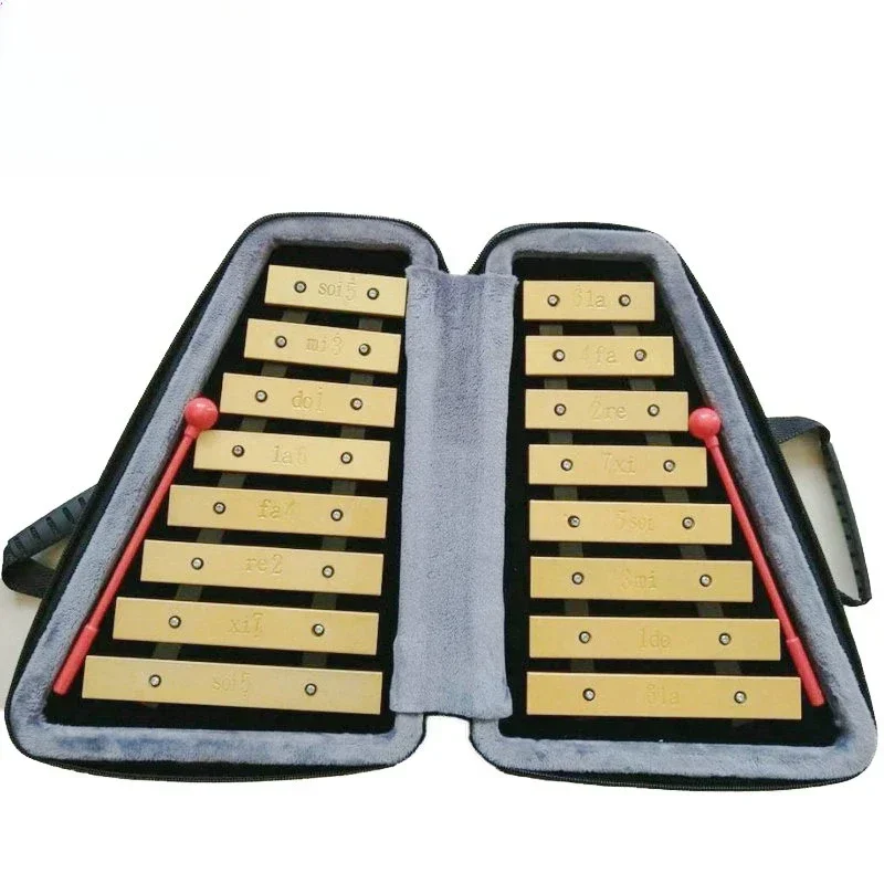 

16-tone hand banging small carillon, children's kindergarten early education double-row aluminum piano