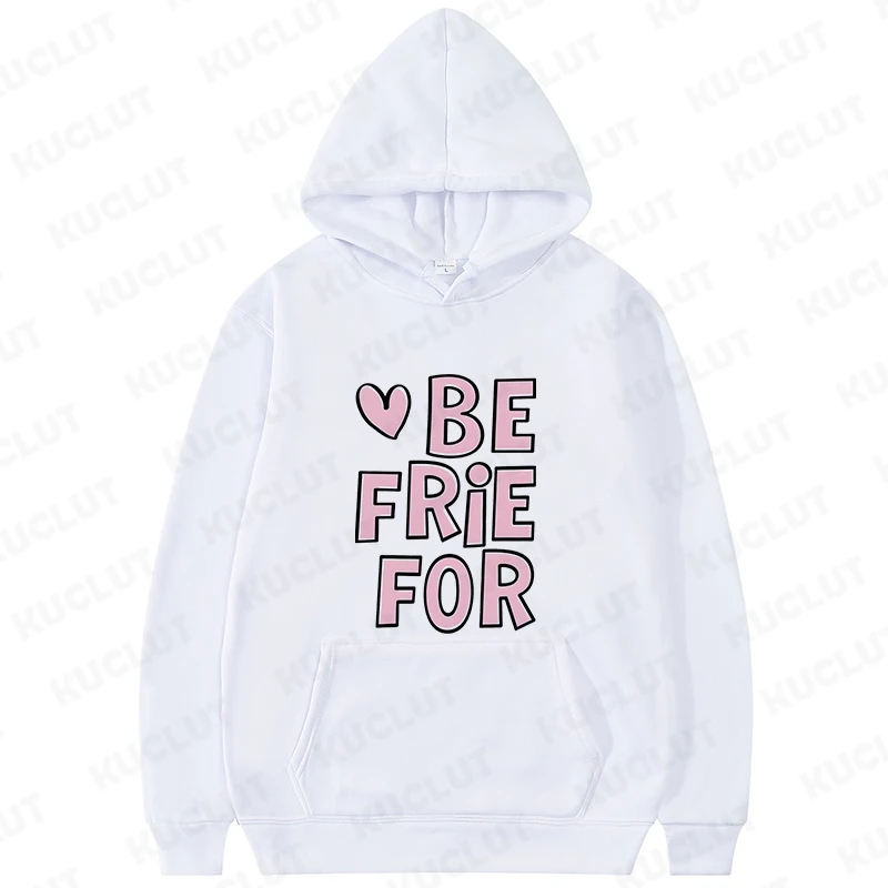 Best Friends Forever Sweatshirt Women Fleece Hooded Fashion Casual Hoodies Autumn Streetwear Besties Matching Outfit Friends Top