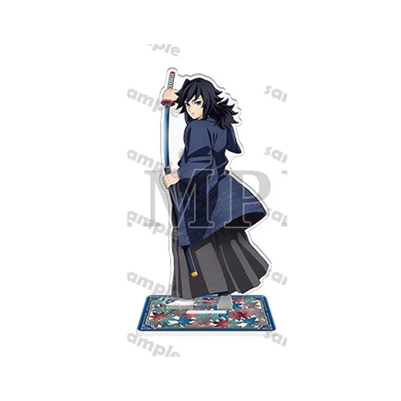 Juego Agatsuma Zenitsu Kochou Shinobu Tomioka Giyuu muñeco con soporte acrílico Anime Muichiro Tokito figura modelo Cosplay juguete para regalo