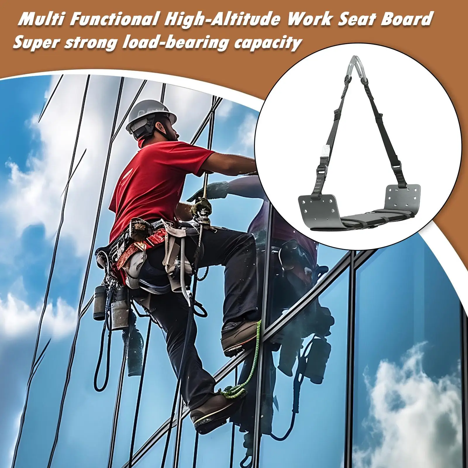 

Safety Belts For Work Adjustable Tree Climbing Belt Mountaineering Accessories For Camping Lineman Service Home Users Scaffold