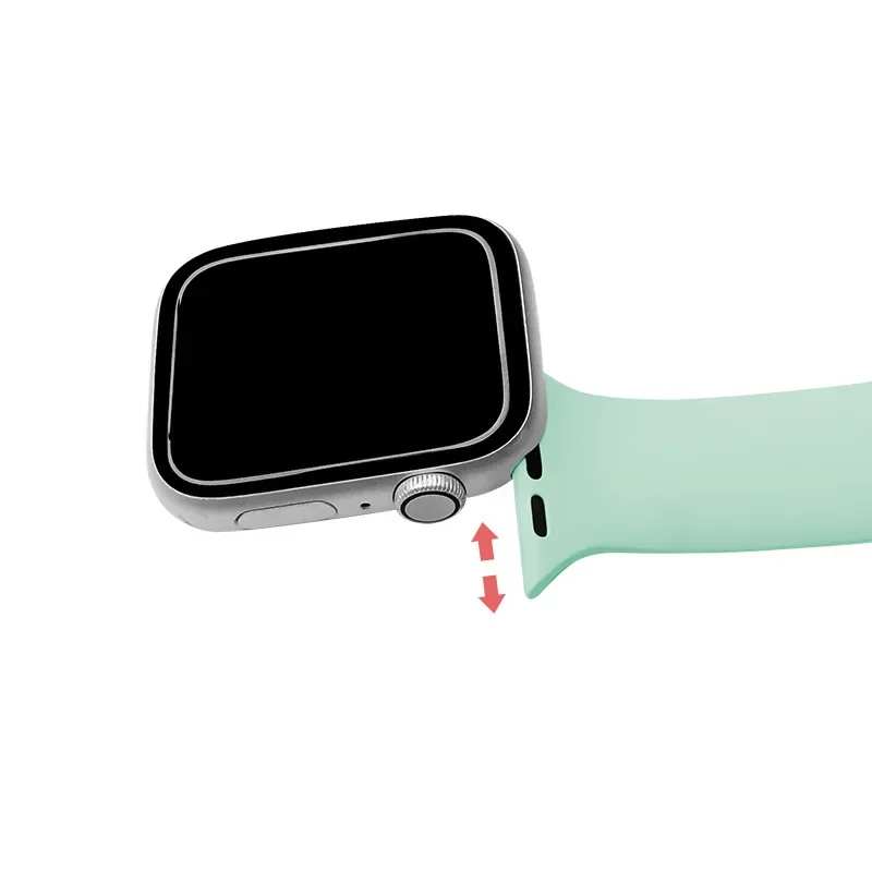 Bracelet de montre en silicone pour Apple Watch, épingle d\'infirmière pour Iwatch Series 5, 3, 4, 6 SE, 38mm, 42mm, 44mm, 40mm