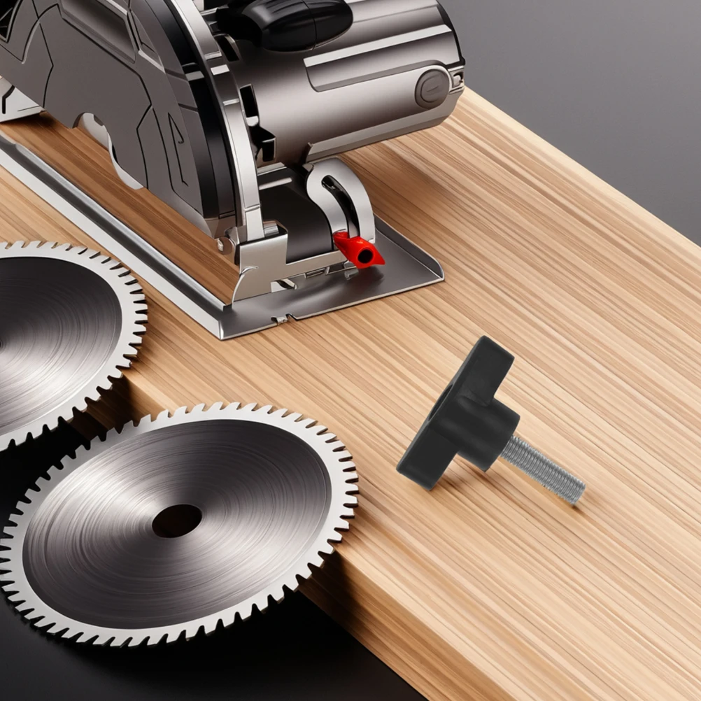 

10Pcs Stainless Steel Z-Shaped Handle Screw Plastic Head Black M5x25mm Adjustable Thumb Knob Hand Clamping Tightening Metric