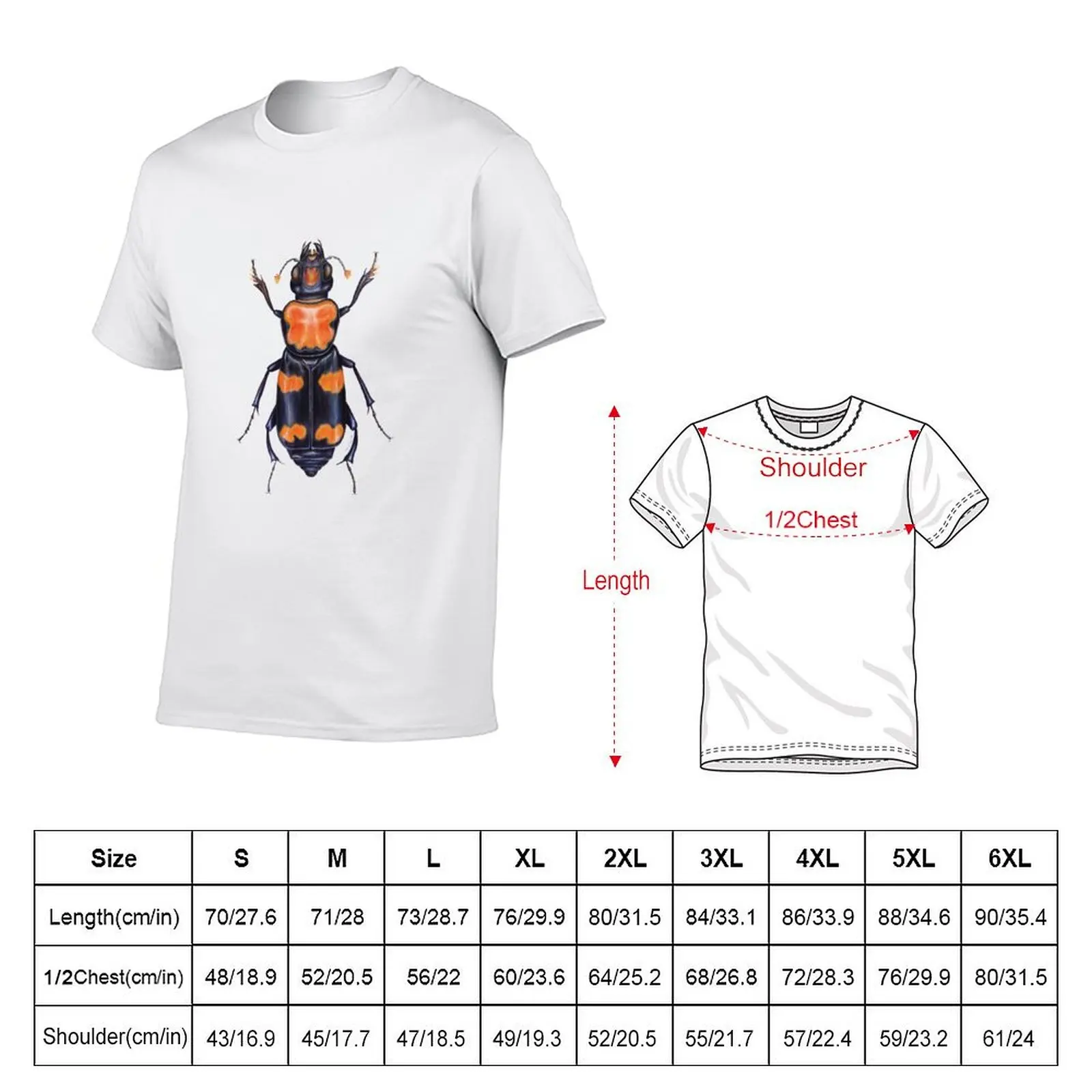 American Burying Beetle T-Shirt vintage clothes Man t-shirt men tshirt