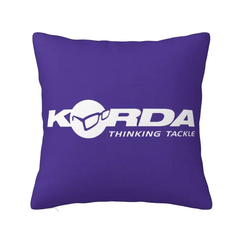 Korda Fishing Logo Cushion Cover 40x40cm Fish Carp Fisherman Gift Soft Nordic Throw Pillow for Sofa