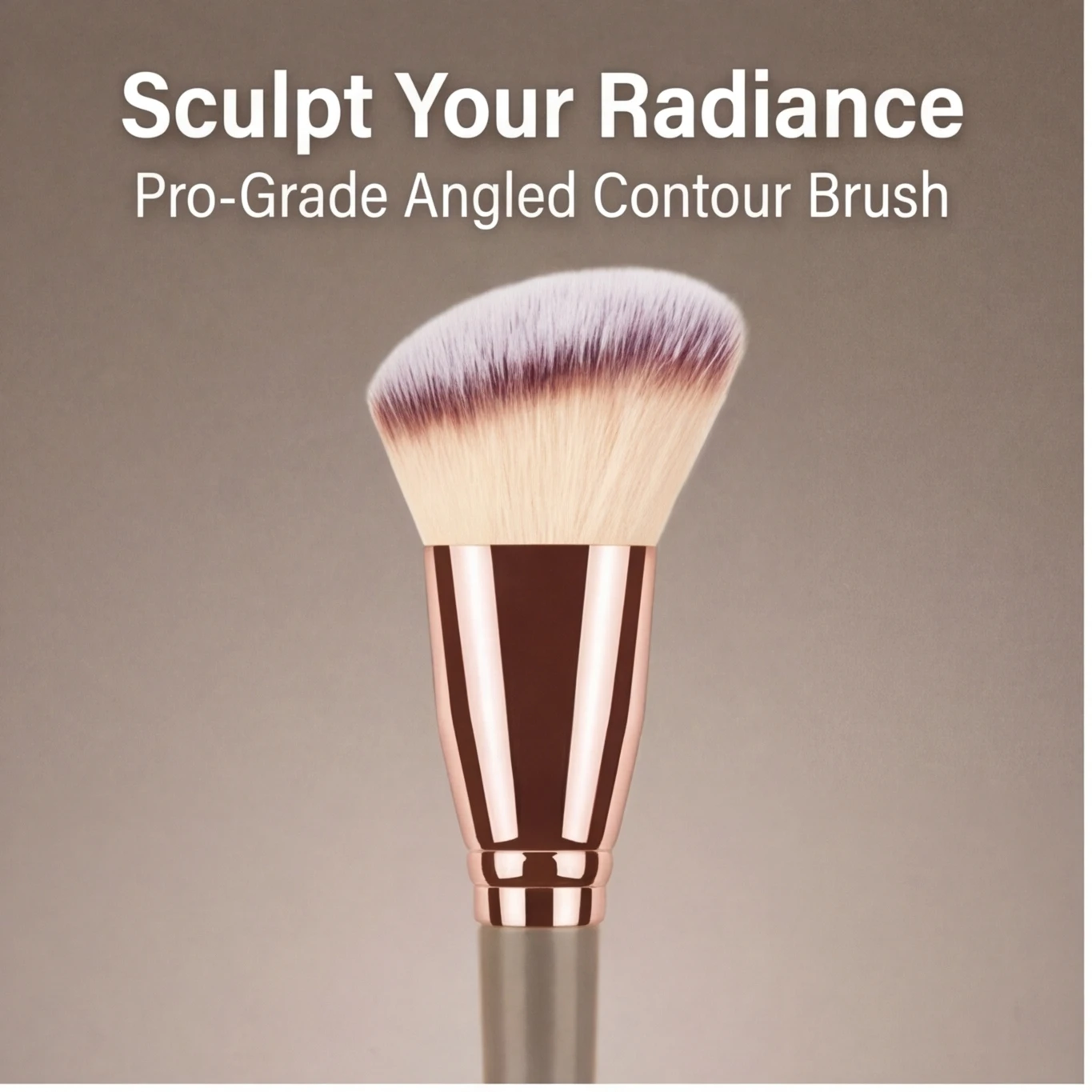 Premium Contour Brush for Face Makeup – Blush & Bronzer, Perfect for Cheek, Forehead, Jaw & Nose Blending & Contouring