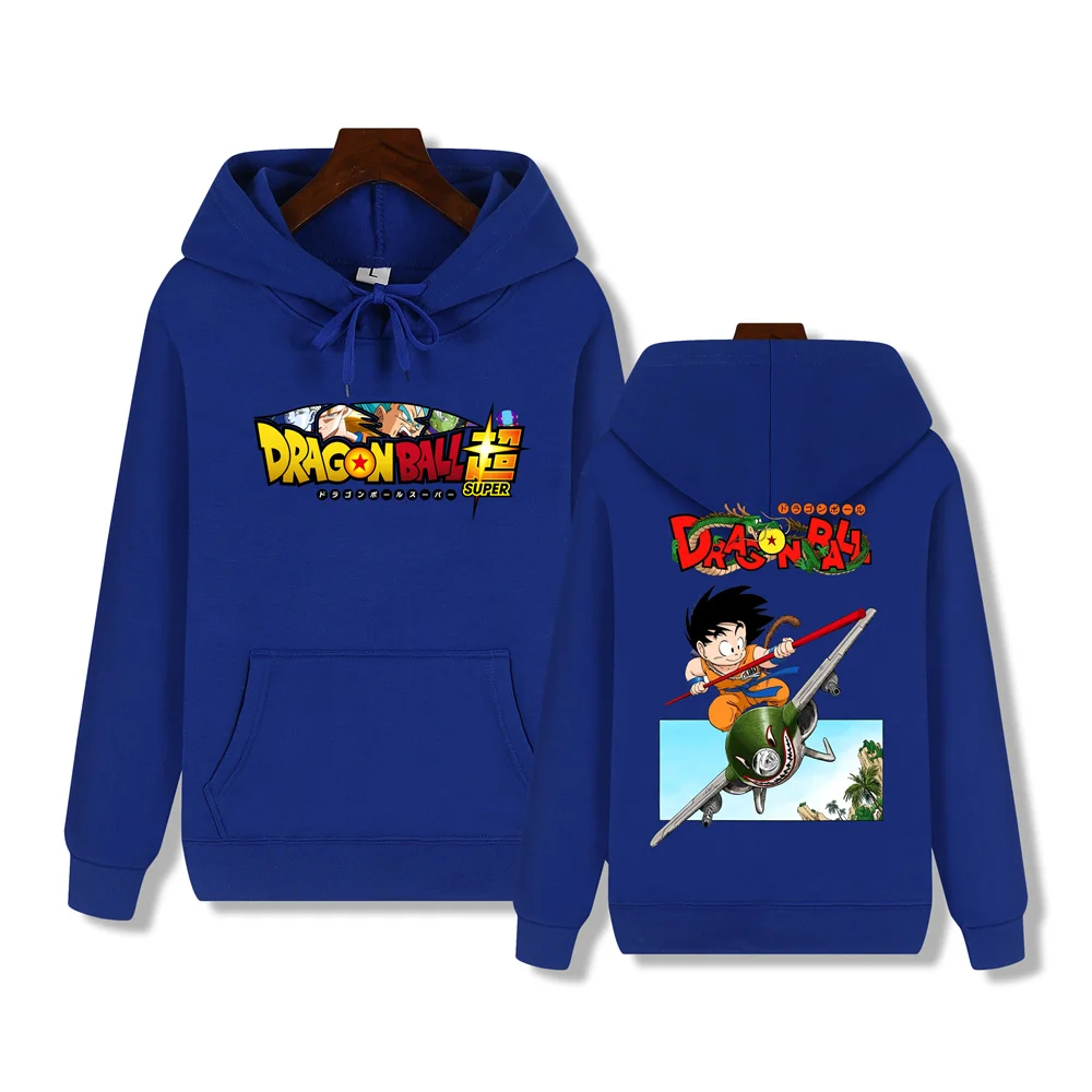 High-end quality men's hoodie Dragon Ball Wukong print Autumn/Winter thick warm street casual top