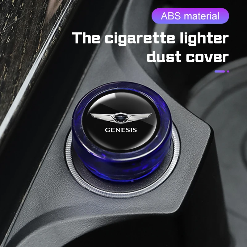 Car Cigarette Lighter Dust Cover Dustproof Cap Plug for Genesis G80 GV70 GV80 GV60 G70 Essentia Neolun G90 GV90 X Accessories
