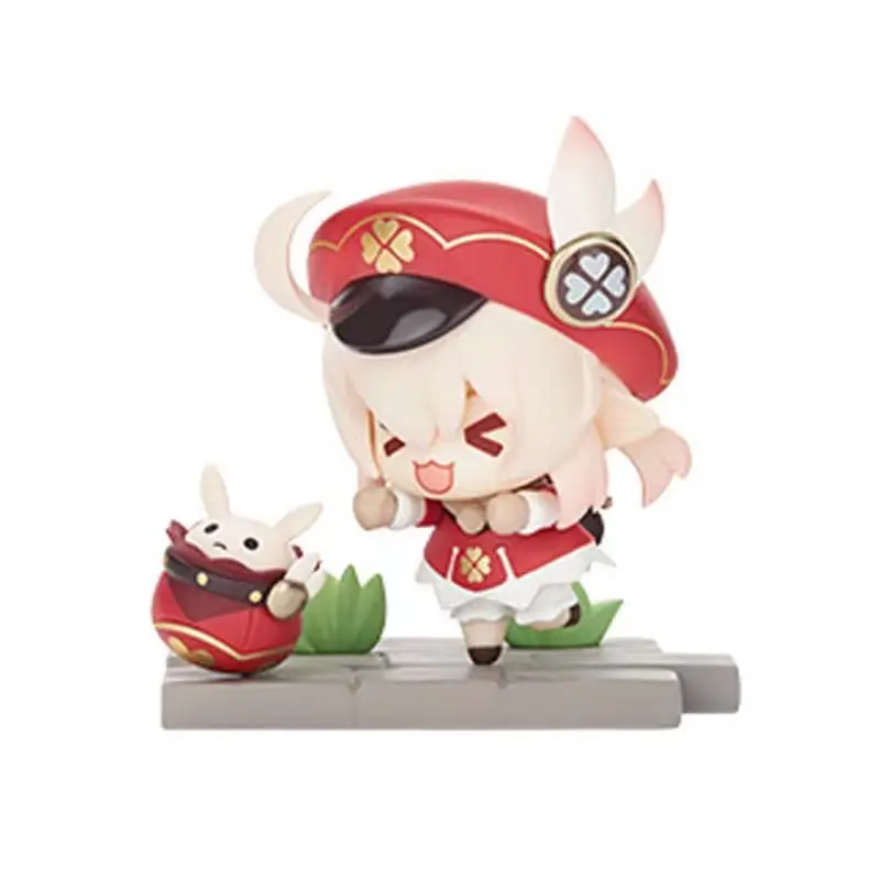 لعبة Genshin تأثير الشكل Kawaii Mondstadt سلسلة التماثيل Venti Klee Kaeya سطح المكتب زخرفة البلاستيكية لعبة مجسمة هدية عيد ميلاد للأطفال