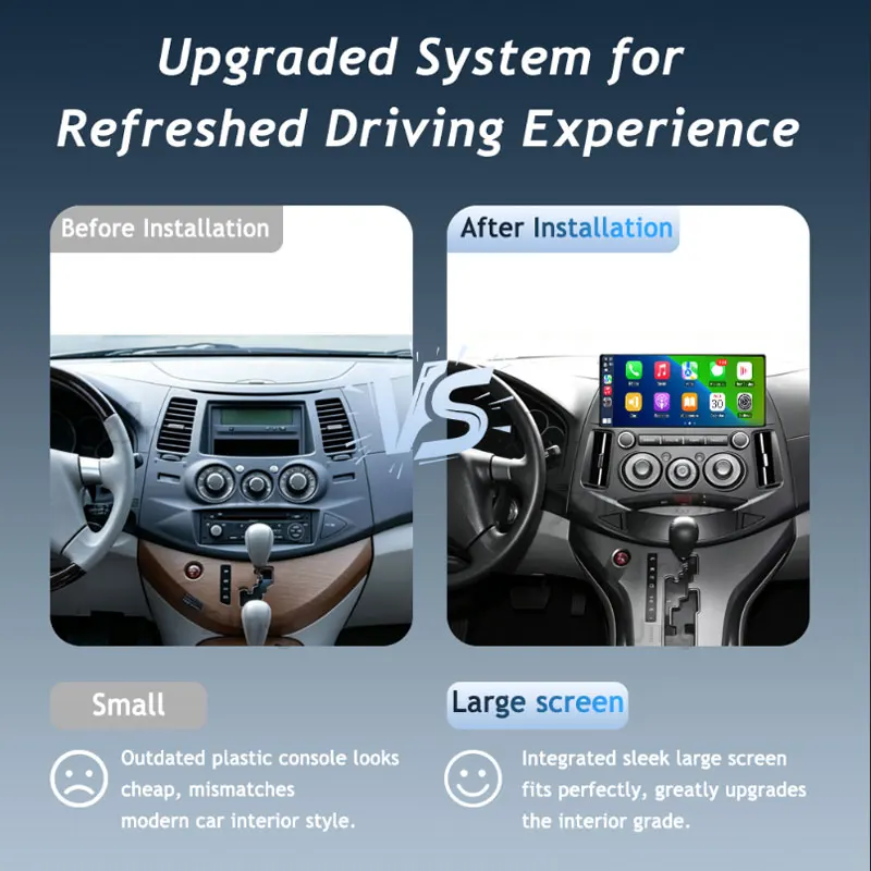 For Mitsubishi Grandis  2004-2009 Car Multimedia Player GPS Navi Android 16 (OS) Split Screen WiFi Auto Tools Touch Screen QLED