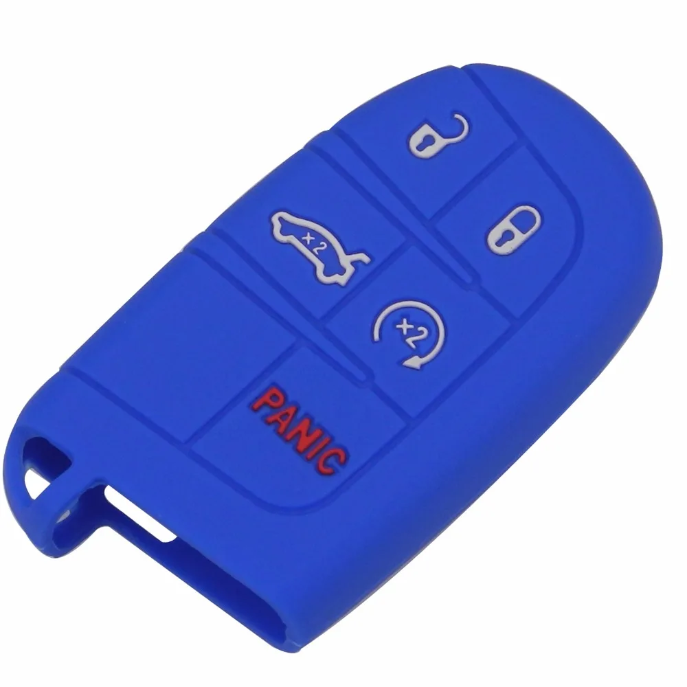 jingyuqin Remote 5 Buttons Silicone Rubber Key Fob Case Cover For Jeep Renegade Hard Steel 2016 Smart Protect Accessories Skin