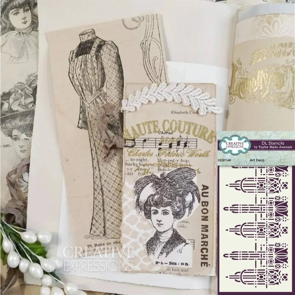 Butterflies and Notes 2025 New Stencil Scrapbook Diary Decoration Stencil Embossing Template DIY Greeting Card Handmade