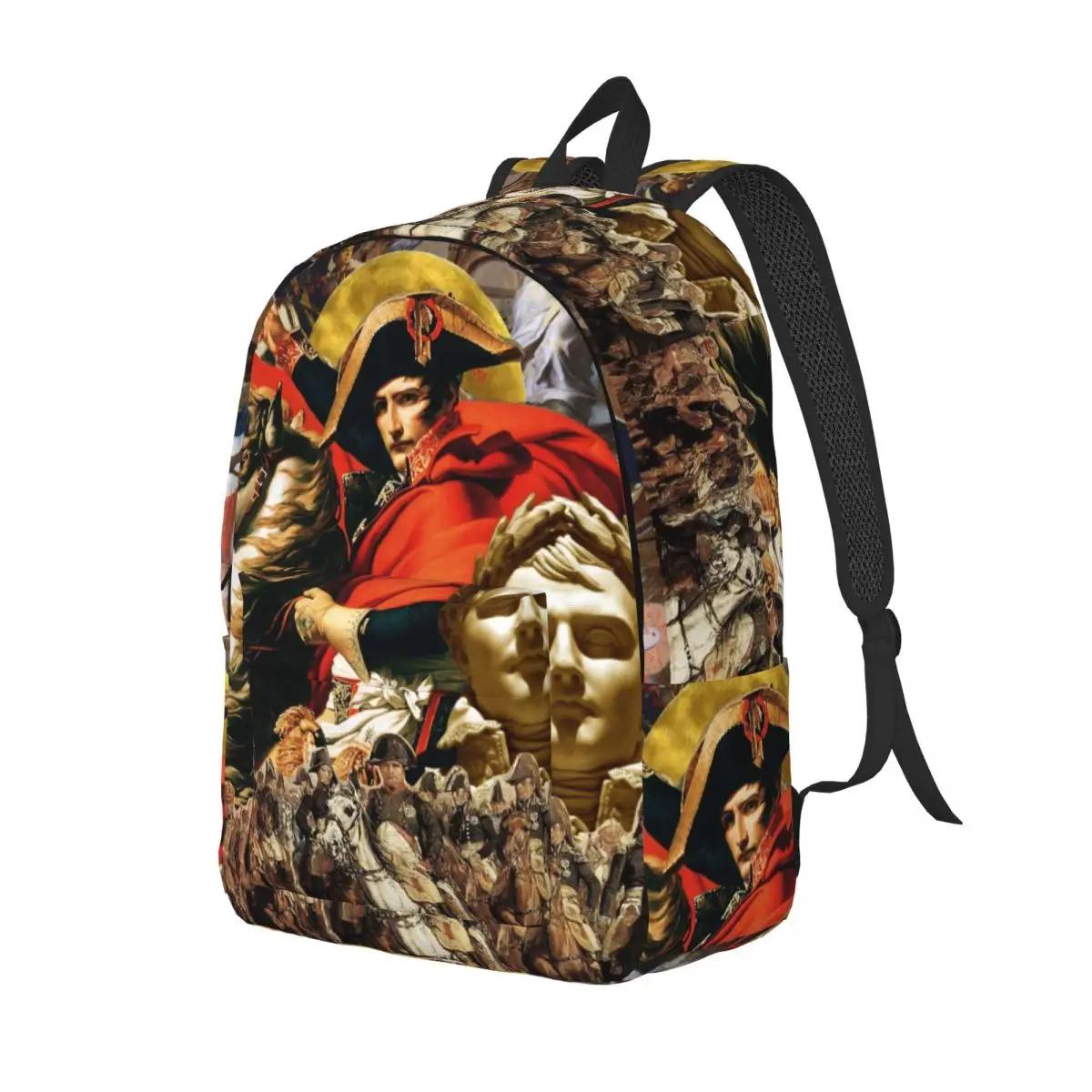 Napoleon Bonaparte Crossing The Alps Teenage Backpack Durable Student Business Art Daypack Men Women Laptop Computer Canvas Bags