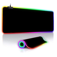 LED Light Mousepad RGB Mouse Pad Colorful Game Mouse Pad Anti-Slip Rubber Base Multi-size Keyboard Desk Mat Computer Accessories