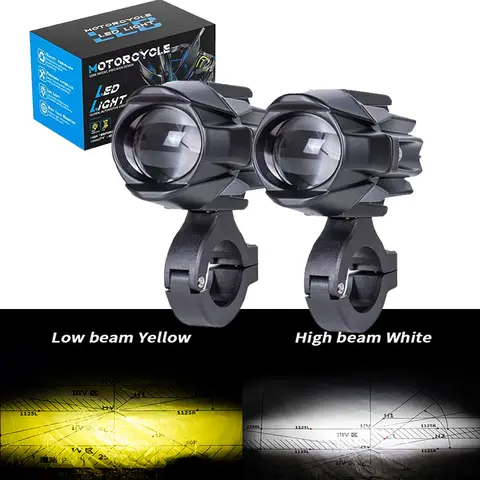 범용 오토바이 전면 안개등, LED 주행 통과 안개등, 보조 조명, BMW R1250GS R1200GS F750GS F850GS G310GS 용