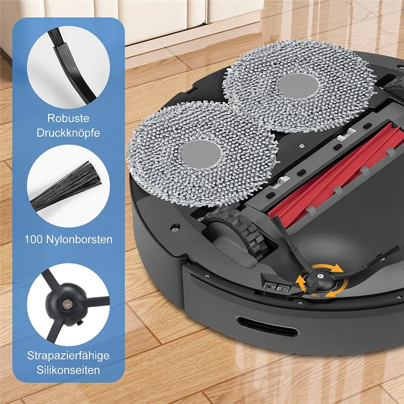 A19Q-accessoireset voor Roborock Qrevo S/Qrevo Pro robotstofzuiger, vervangende hoofdborstel stofzakken dweilpads filters