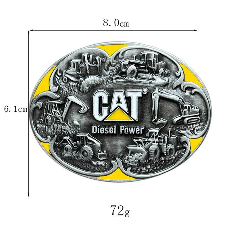 Hebilla de cinturón de excavadora estilo occidental