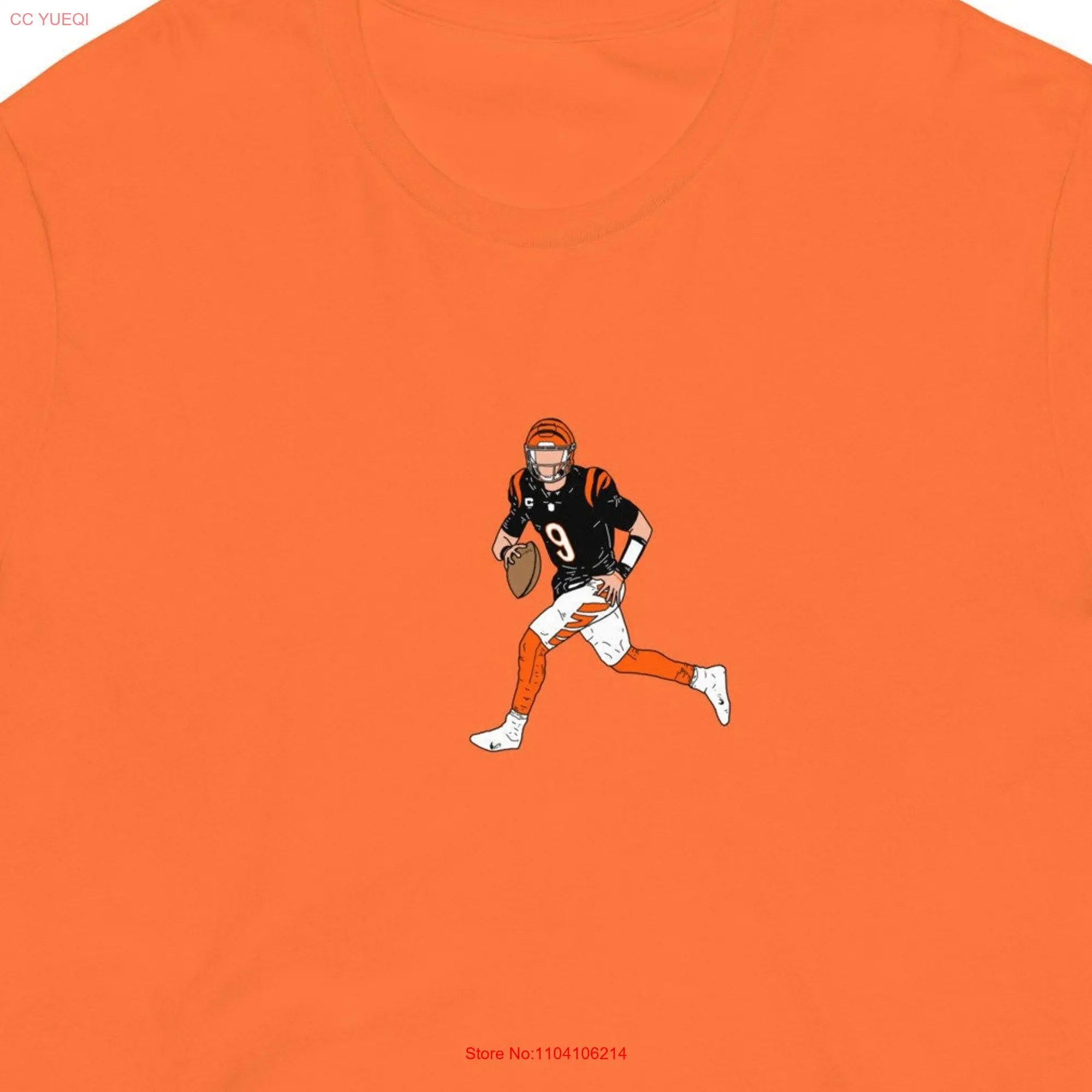 Joe Burrow Bengals t shirt long or short sleeves