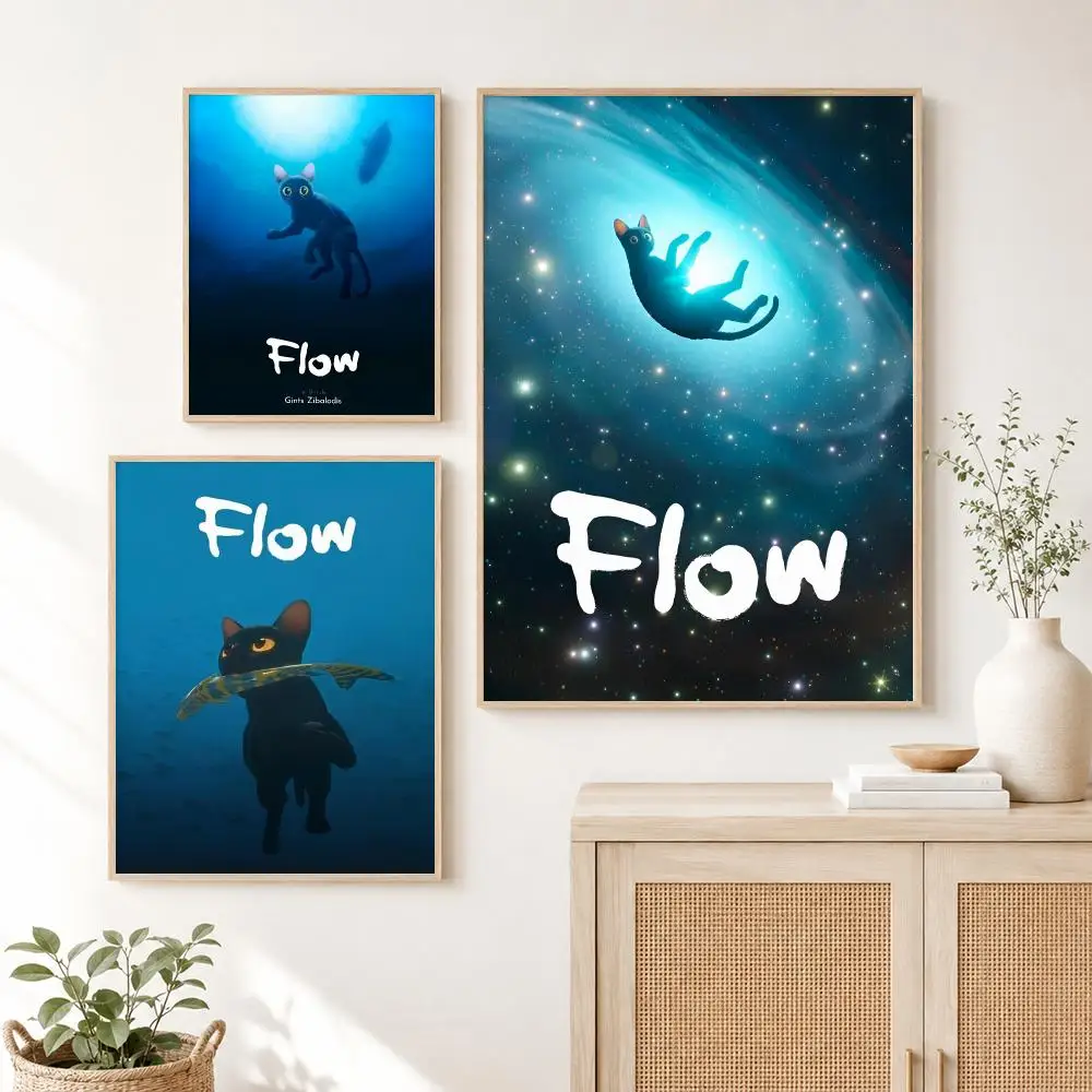 Classic Movie F-Flow 2024  Poster Self Adhesive Wall Art Decor for Bedroom Living Room Office Home Decor Gift