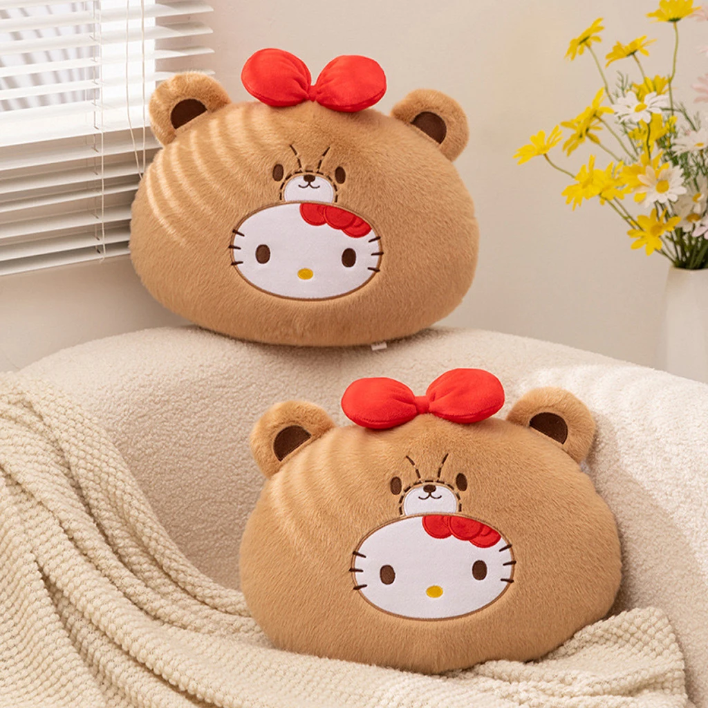 Sanrio My Melody Kt Cat Plush Car Headrest Car Neck Pillow Car Seat Cushion Driving Neck Pillow Seat Lumbar Support Gift