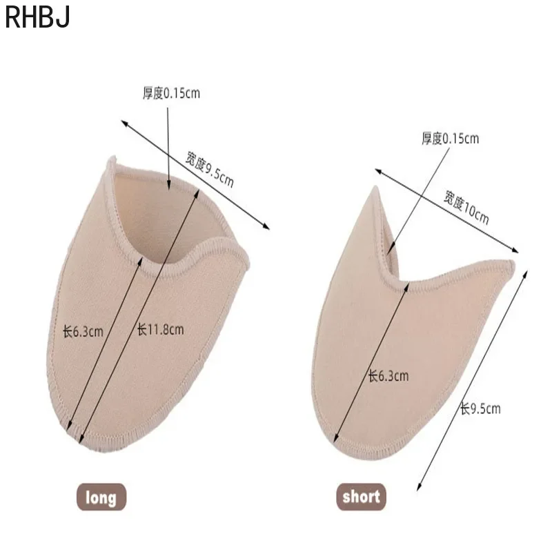 RHBJ 2Pcs=1Pair Toe Protector Silicone Gel Pointe Toe Cap Cover For Toes Soft Pads Protectors For Ballet Shoes Feet Care Tools