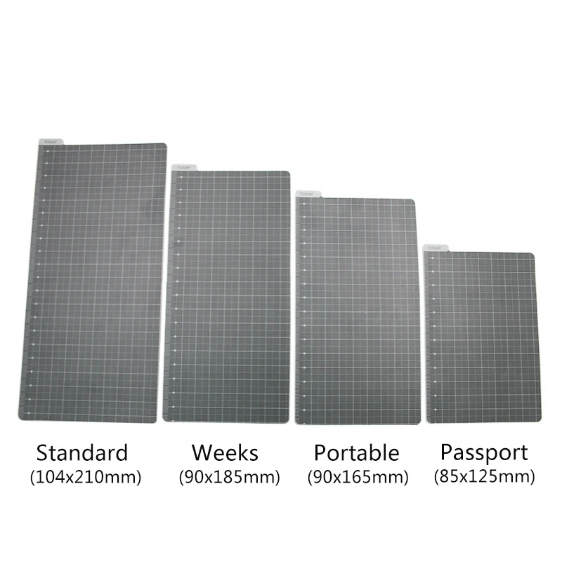 Weeks Travelers Notebook A5 A6 Writing Mat Pad PVC Grid Sewing Cutting Mats Ruler Board Drawing Clipboard Measuring Supplies