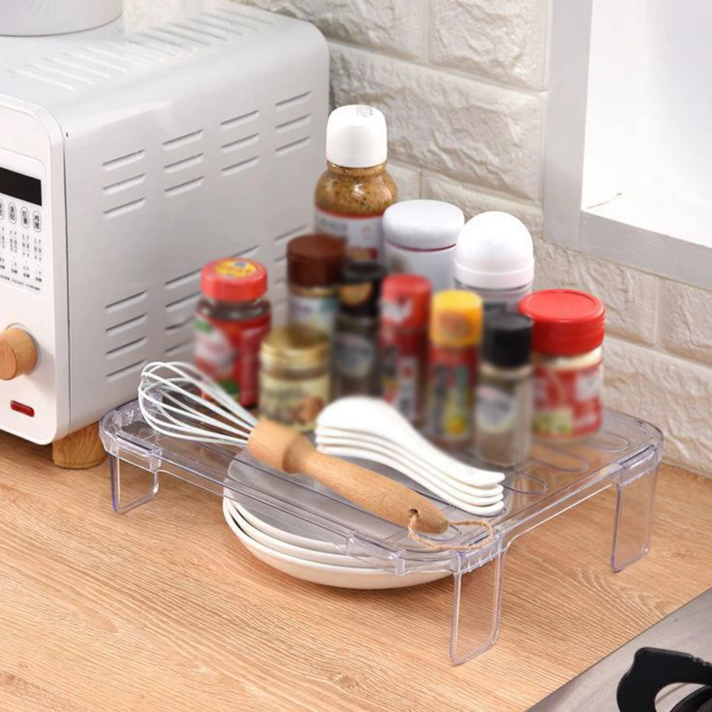 

Transparent Storage Rack As Material Kitchen Fridge Stackable Organizer Shelf Multifunctional Refrigerator Holder Bins