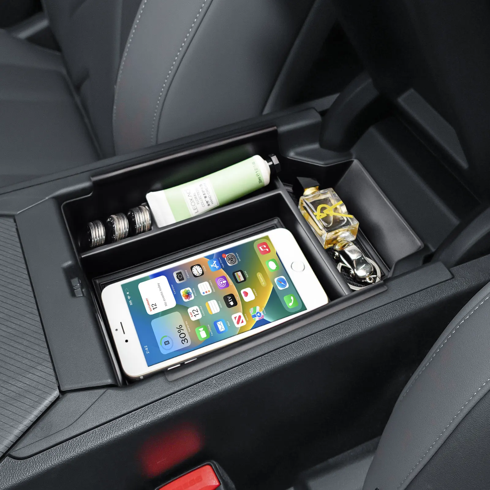 

TACOBRO Center Console Organizer Insert Tray for BMW X3 2025 Interior Accessories Armrest Box Storage Phone Holder Secondary Box