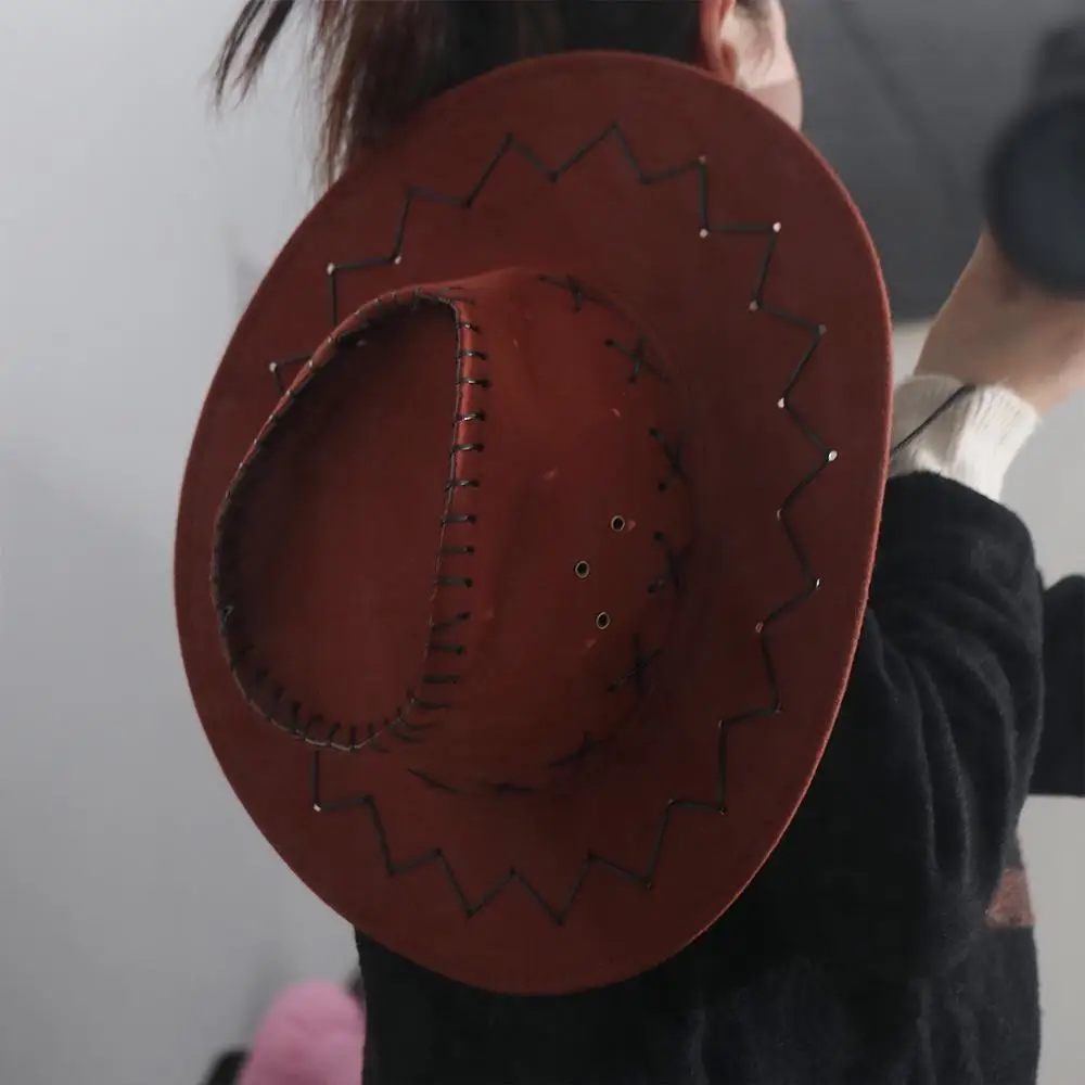 Boné de praia de viagem ao ar livre ajustável para mulheres homens com cordão boné de menina chapéu de cowboy ocidental chapéu de cavaleiro chapéu de sol chapéu de cowgirl