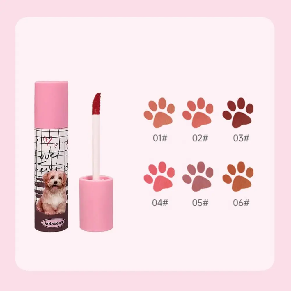 แฟชั่น Blush Dog Matte ลิปสติก Make Up Beauty Puppy ลิปสติกน่ารักสไตล์เกาหลี Lip Paste Make Up