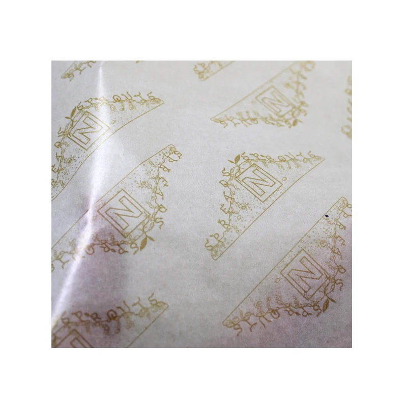 Wax Wrapping Paper for Clothing Packaging, Customized Printed Logo on Gift