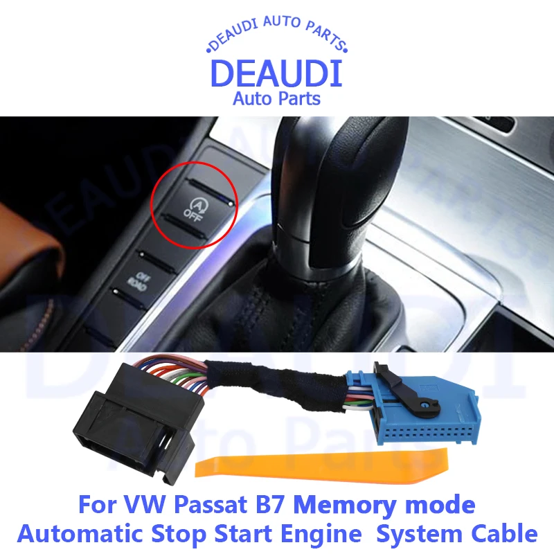 

Car Automatic Stop Start Engine System Off Device Control Sensor Plug Stop Cancel Cable for VW Passat B7 Memory Mode