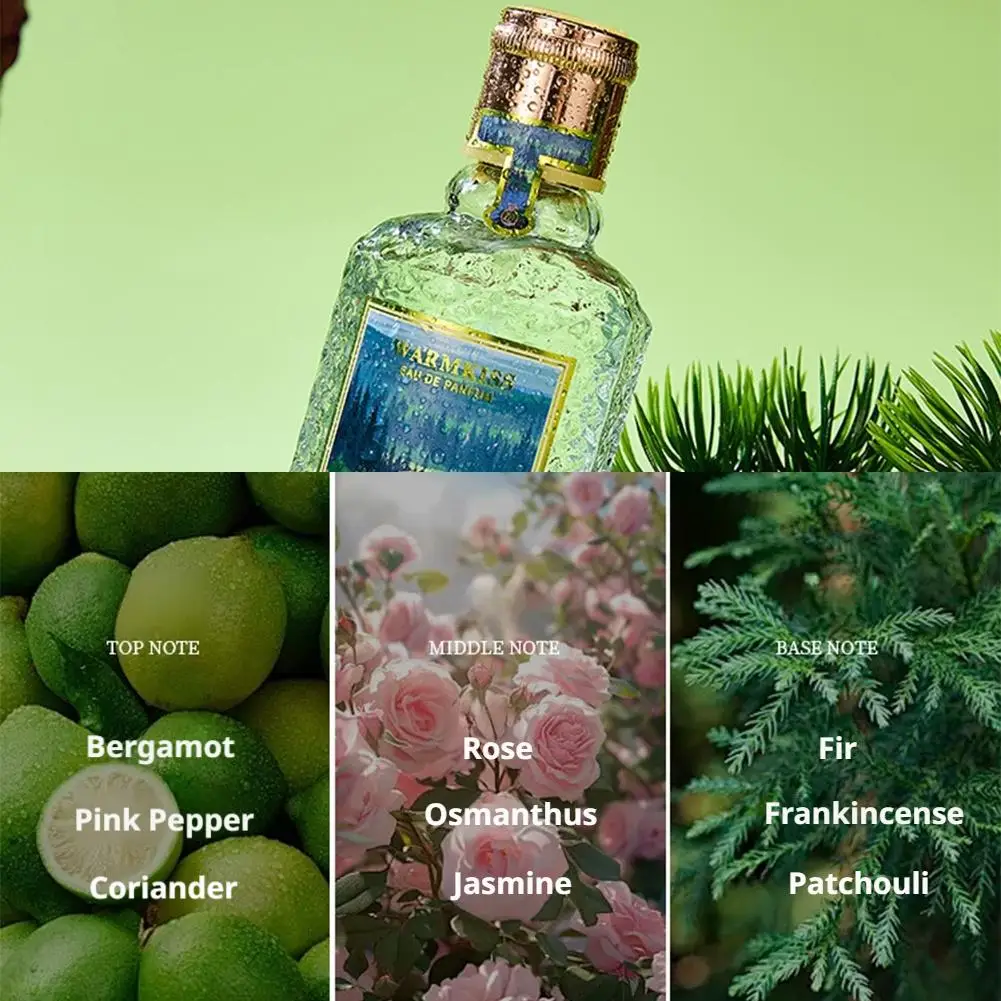 عطر WARMKISS Eau de، عطر يدوم طويلاً للنساء والرجال، رائحة يومية طازجة، عطر متخصص