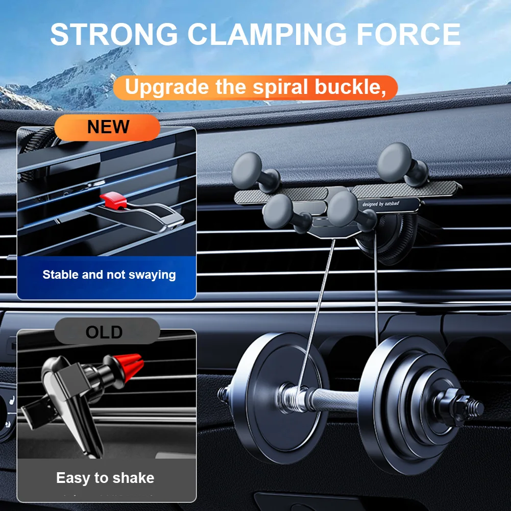 

Car Gravity Air Vent Car Mount Stand Large Screen Dedicated Mobile Phone Holder for Cell Phone/Folded Phone/Tablet