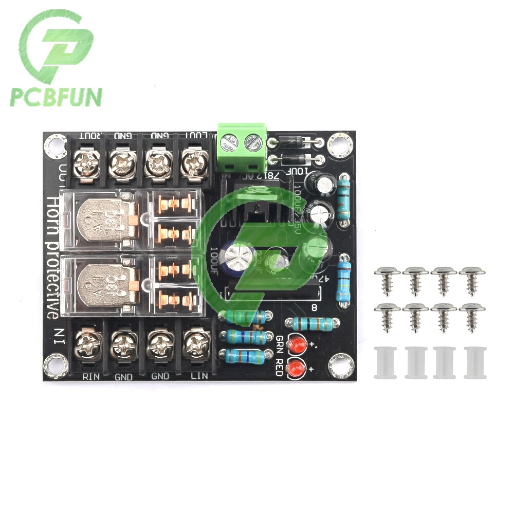 Panneau de Protection de haut-parleur UPC1237, AC 12-18V, Module de klaxon à Double relais parallèle 300W X 2, assemblage de haut-parleurs