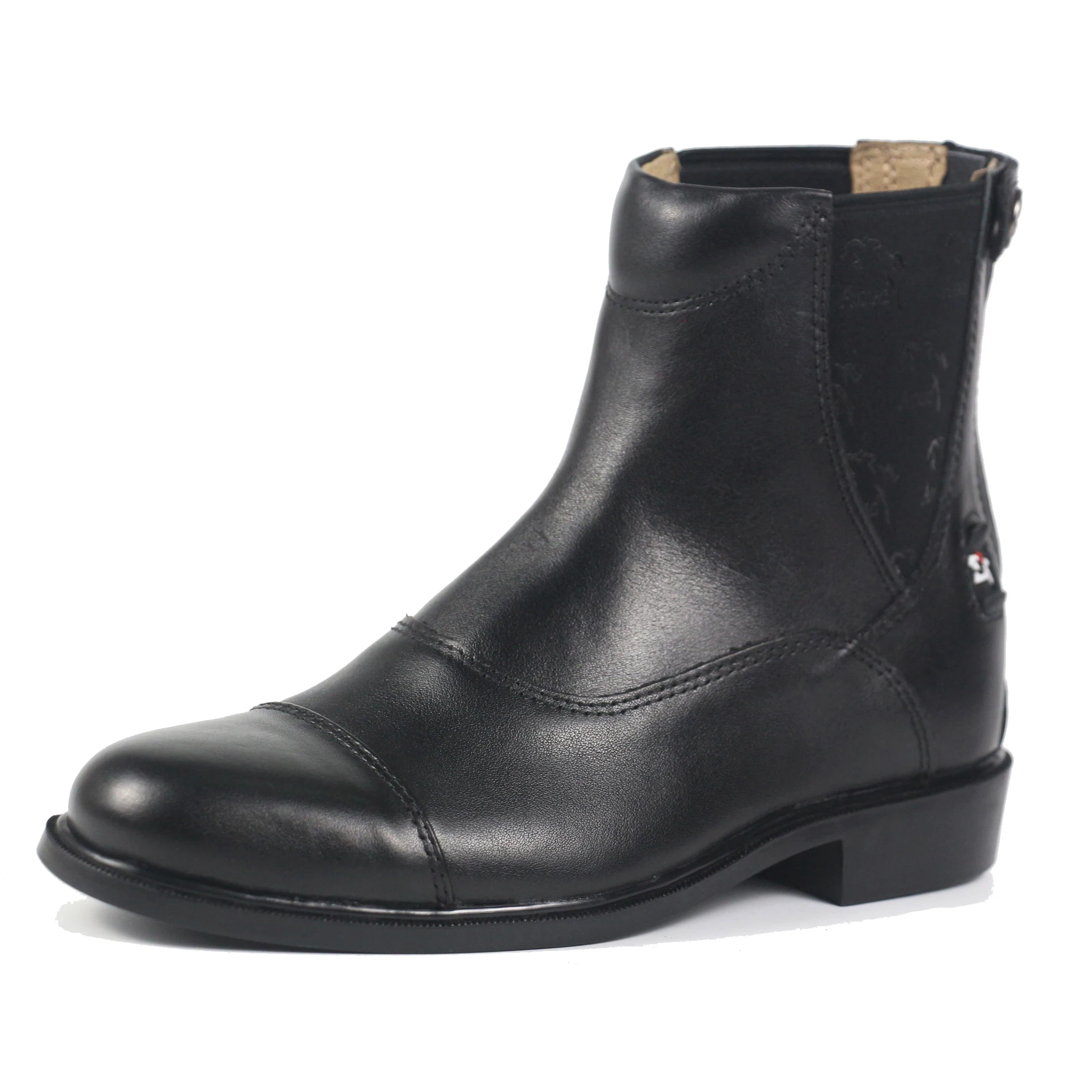 Aoud Saddley-botas equestres de couro para homens e mulheres, botas de equitação de alta qualidade, zíper traseiro