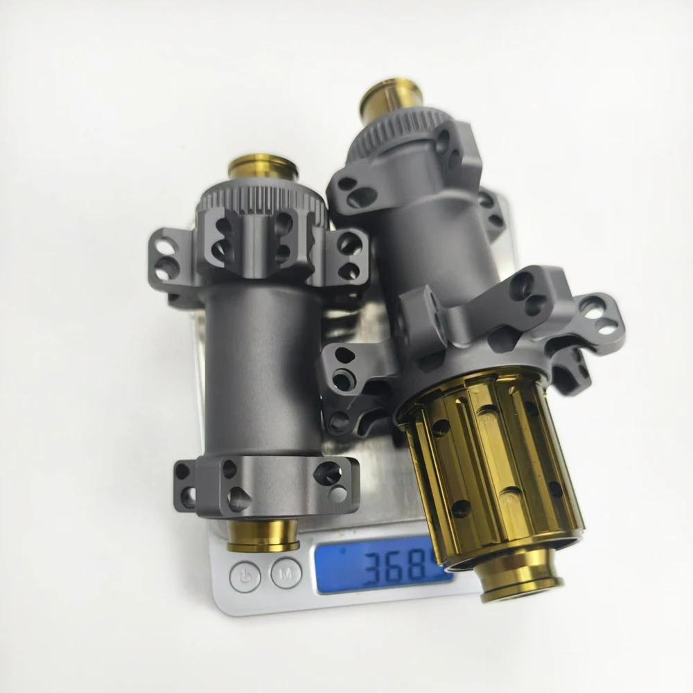 

368g 36T Ratchet Road Bicycle Hubs 24 Holes 1:2 Disc Brake Compatible Round Head Carbon Spoke Straight Pull With TPI Bearings