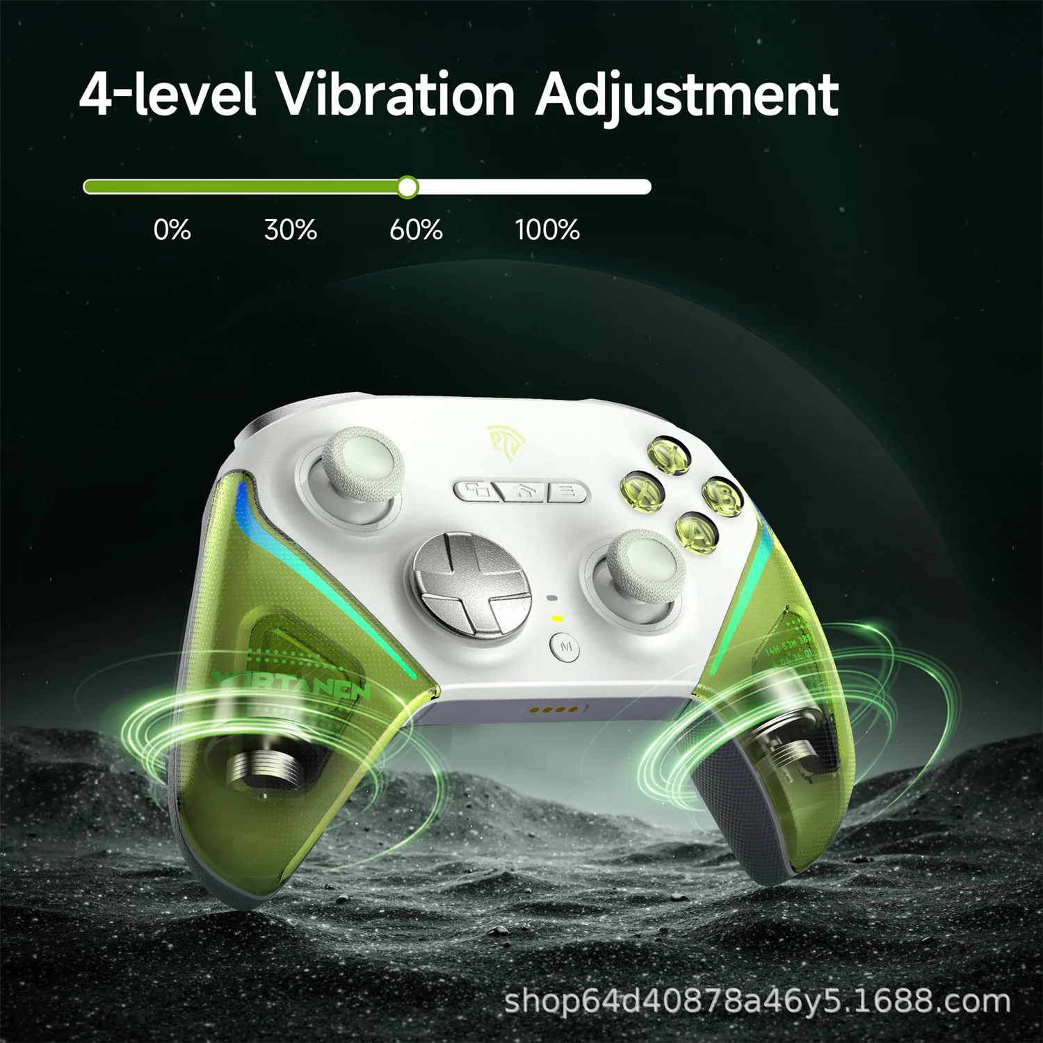 

D10PC Gaming Controller TMR Joystick Intelligent Charging Base Double Cut Trigger