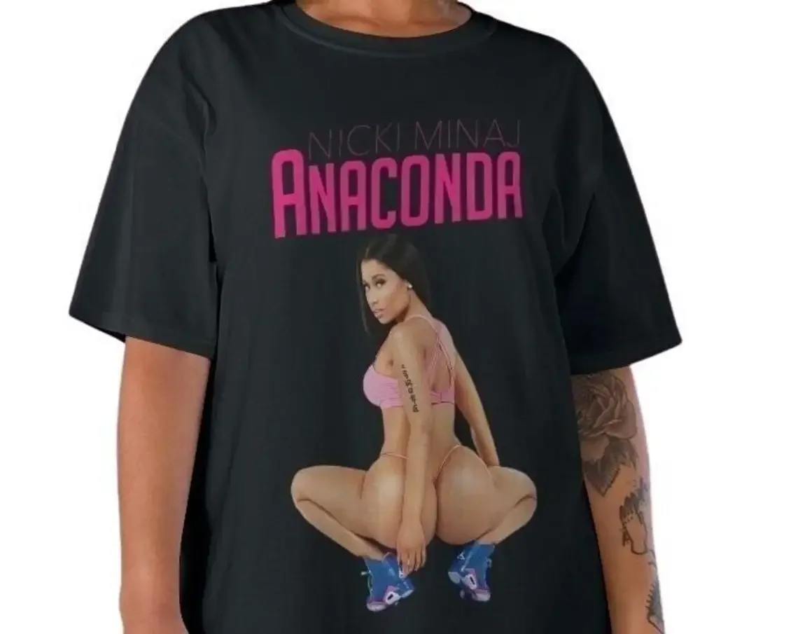 Nicki Minaj Tshirt   Tshirt   Rapper Tee  Anaconda  Tee l Vintage Hiphop Graphic Tee  Anaconda