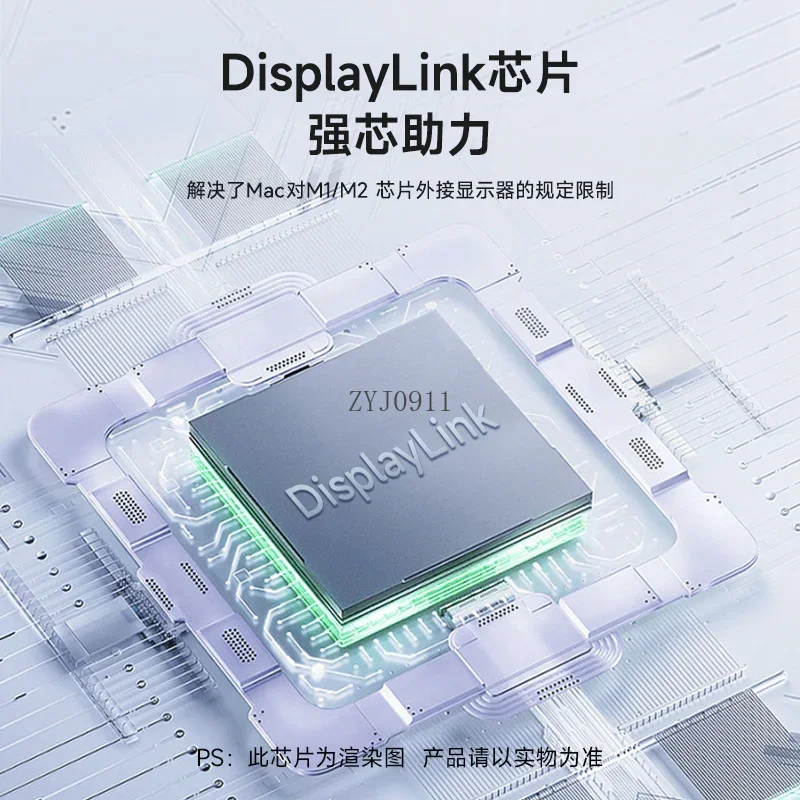 * Display multi-schermo chip m1m2 Tipo-C computer mac espansore doppio schermo scheda grafica esterna 4K/60Hz