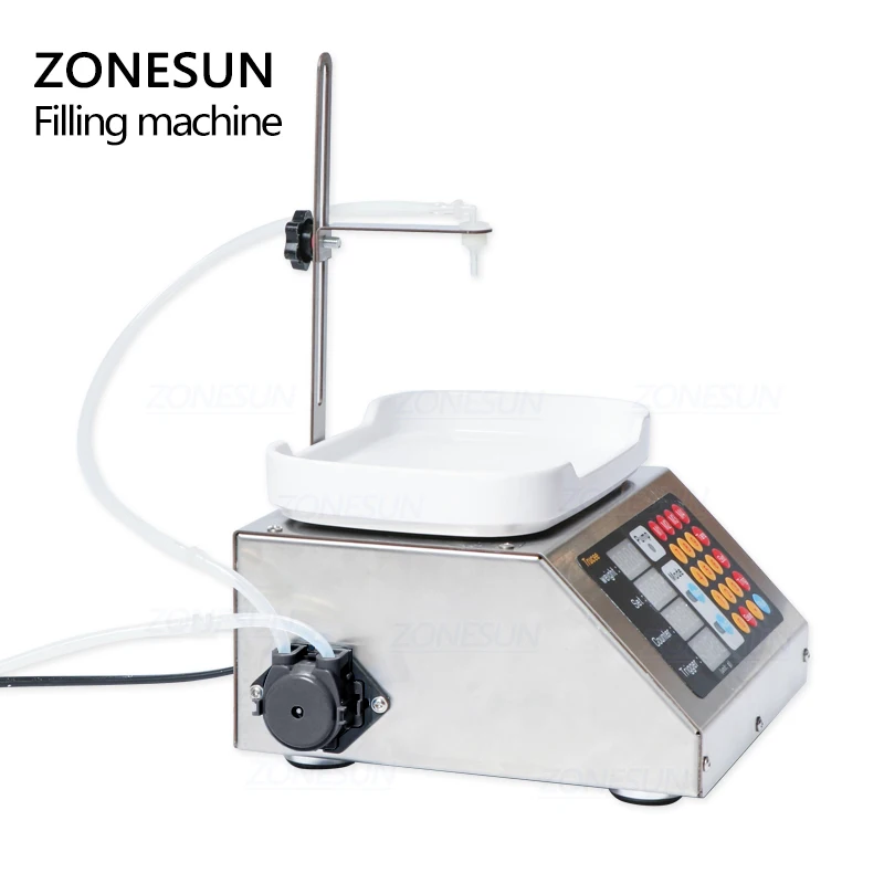 ZONESUN 0-50 مللي ZS-M90 التلقائي ماكينة حشو السائل باستخدام الحاسب الآلي 220 فولت العطور وزنها ماكينة حشو سائل فموي الحل حشو